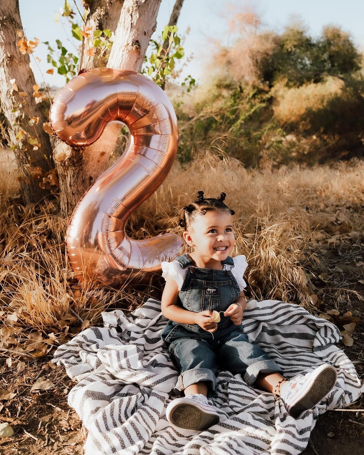 Rose Gold Number 12 Balloon - 40 Inch 12th Birthday Decoration for Girls & Boys