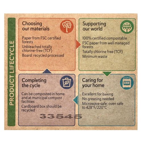 If You Care Unbleached Baking Cups - Large Size, 60 Count, 3 Pack for Eco-Friendly Baking