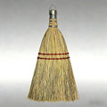 12 Inch Corn Handmade Broom Mini Whisk Made of Natural Corn Broom Straw with a Solid Metal Hang Design for Outdoor Car Porch Debris Dust Dirt Driveways Sidewalks Halloween