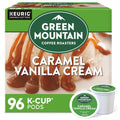 Green Mountain Coffee Roasters Caramel Vanilla Cream Coffee - Light Roast K-Cup Pods, 96 Count