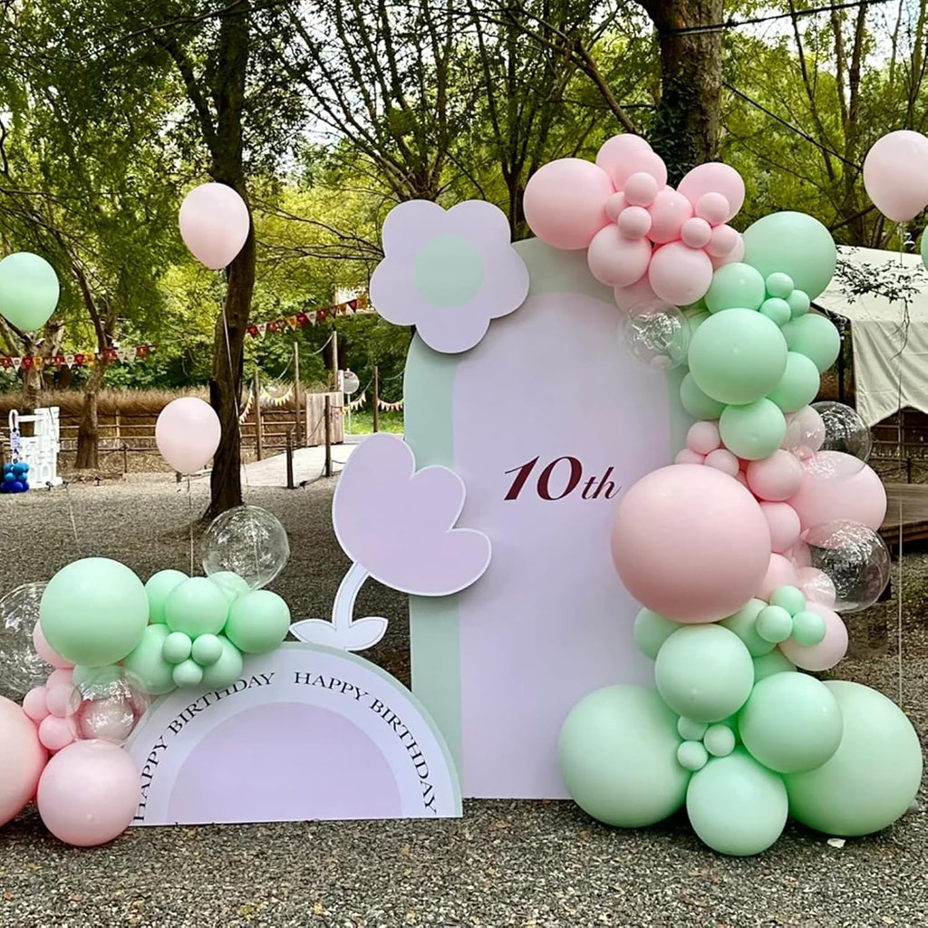Voircoloria 105pcs Mint Green Balloons - 12-Inch Latex Party Balloons for Birthdays & Celebrations