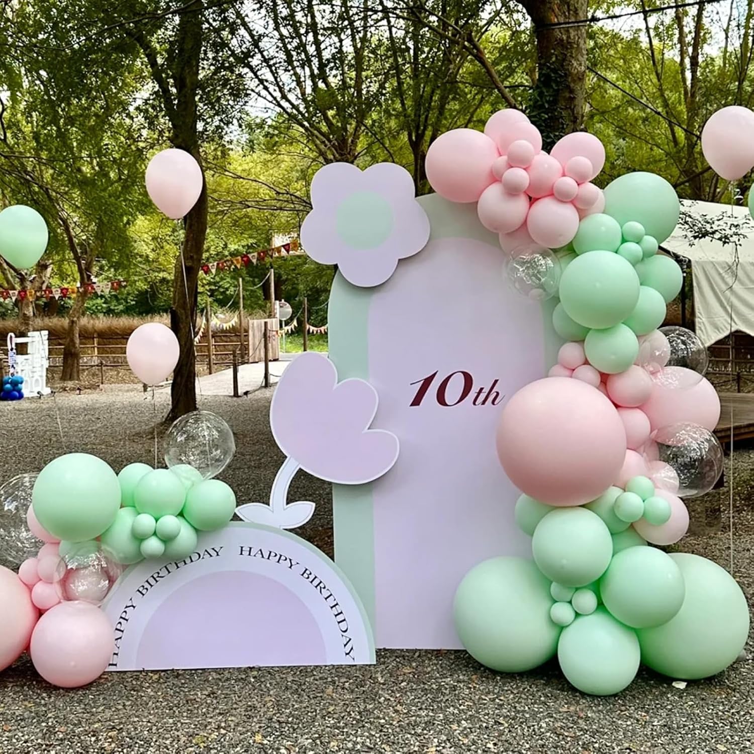 Voircoloria 105pcs Mint Green Balloons - 12-Inch Latex Party Balloons for Birthdays & Celebrations