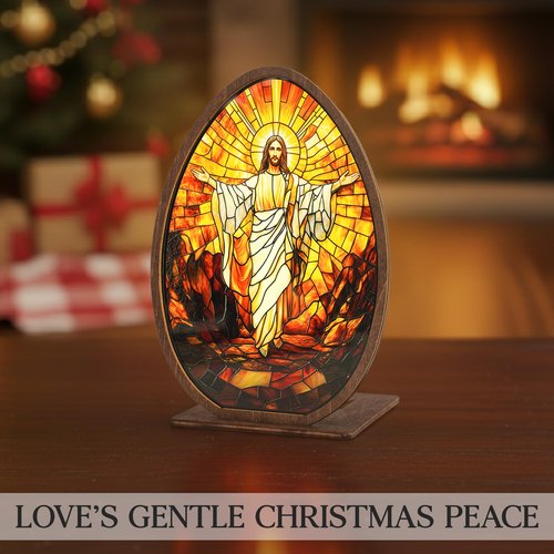 He is Risen Gifts for Adults, Easter Decor Resurrection Scene Empty Tomb, Christian Table Decorations Indoor, Catholic Cross Jesus Religious Easter Gifts Decor (Jesus)