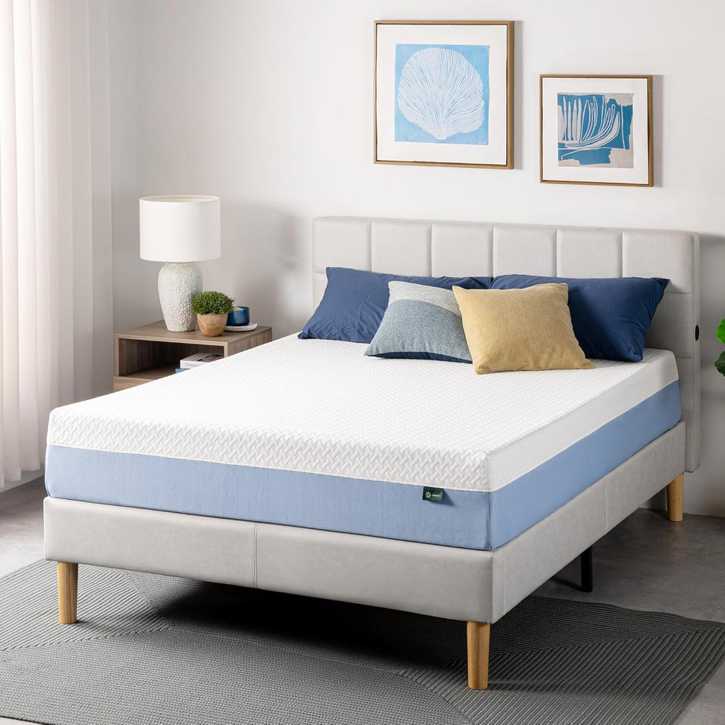 Zinus 10 Inch Queen Memory Foam Mattress - Cooling Comfort, Medium Feel, Fiberglass Free, Safe Materials