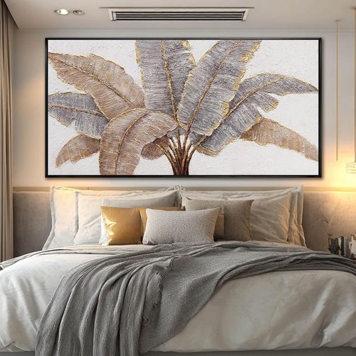 CHUDANHAO Canvas Wall Art - Contemporary Gold Textured Home Decor | 29"x58" for Living Room & Kitchen