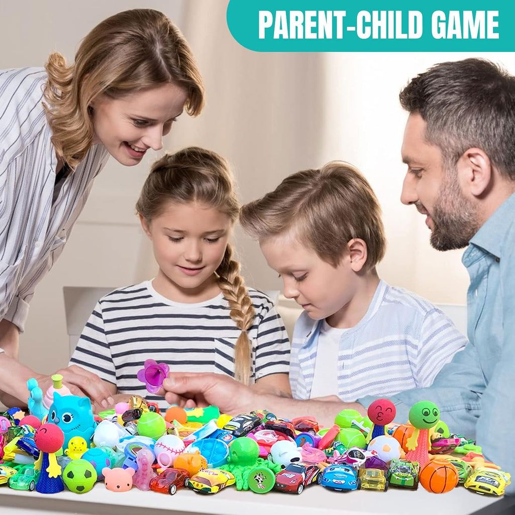 Skiennix Party Favors - 64 Pcs Small Toy Prizes for Kids | Easter Basket Stuffers & Classroom Rewards