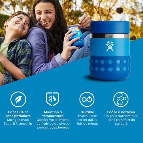 Hydro Flask 12 oz Kids Insulated Food Jar and Boot Lake