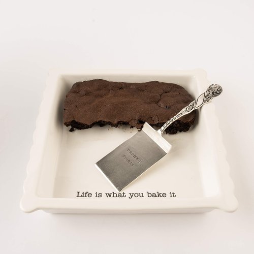 Mud Pie Brownie Baker Set, White