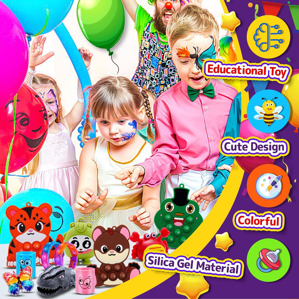Skiennix 1000 PCS Fidget Toys - Bulk Party Favors for Kids | Classroom Prizes & Birthday Gifts