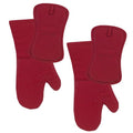 All-Clad Premium Silicone Oven Mitt: Heat Resistant to 500 Degrees - 100% Cotton & Silicone, 14"x7" Pot Holder for Kitchen and Barbeque, (1-Pack), Chili