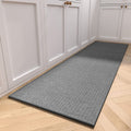 MontVoo Kitchen Rugs and Mats Non Skid Washable, Absorbent Runner Rugs for Kitchen, Front of Sink, Kitchen Mats for Floor (Dark Grey, 20"x70")