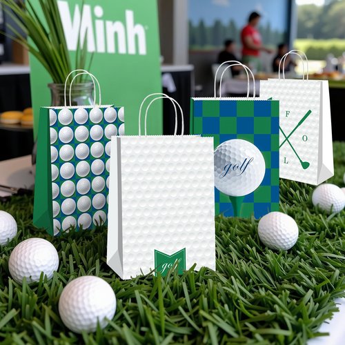 BQK 16Pcs Golf Goodie Bags Golf Themed Party Decorations Golf Party Favor Bags Golf gift bags Golf Birthday Party Supplies