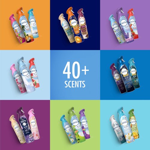 Febreze Air Mist, Air Freshener Spray, Odor Fighting Room Spray, Deodorizer for Home Bathroom Kitchen Office Apartment Dorm Room Classroom, Unstopables Fresh Scent, 8.1oz (Pack of 3)