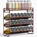 PanPanPal 4 Tier Spice Rack Organizer for Cabinet, Detachable Spice Rack for Countertop, Freestanding Spice Organization for Cabinet, Seasoning Organizer for Kitchen Pantry (13.4" Wx11.2 H, No Jars)