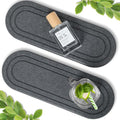 Diatomaceous Earth Coasters by Skiennix - Fast Drying Water Absorbent Stone Tray Set | 2PCS for Kitchen & Bathroom