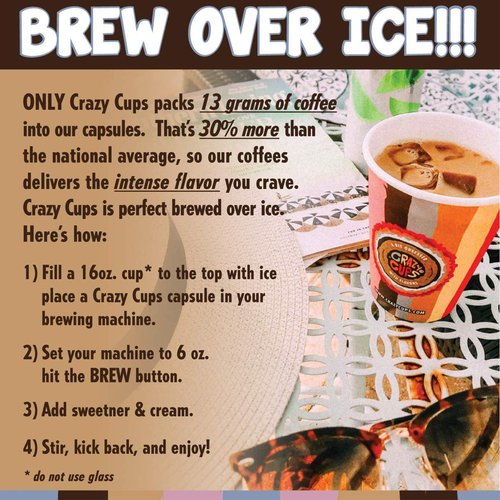 Crazy Cups Fall Coffee Pods Variety Pack for Keurig K Cup Coffee Maker, Seasonal Favorites Fall Blend Sampler, 50 Count