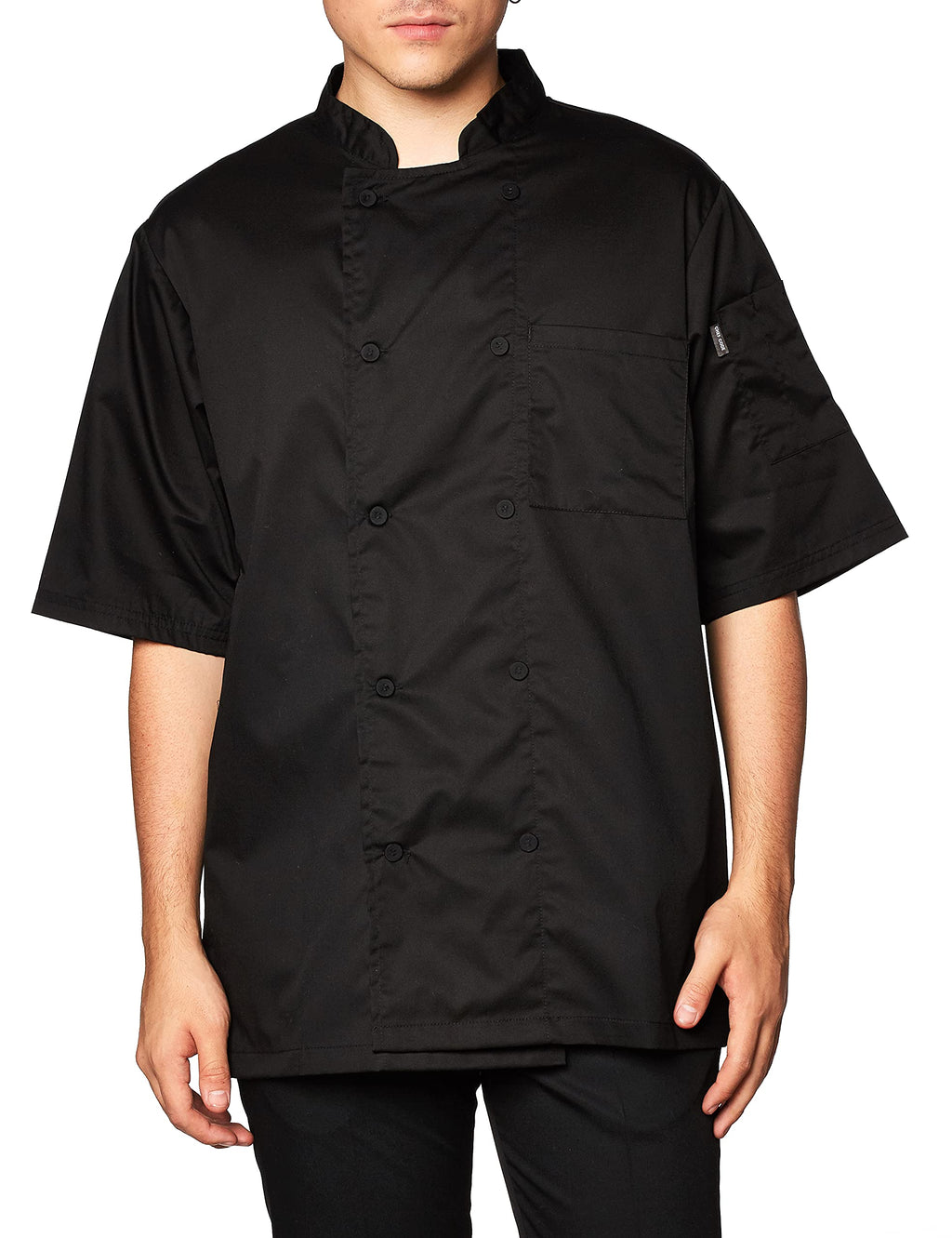 Chef Code Cool Breeze Chef Coat with Short-Sleeves and Mesh Vent Inlay CC105