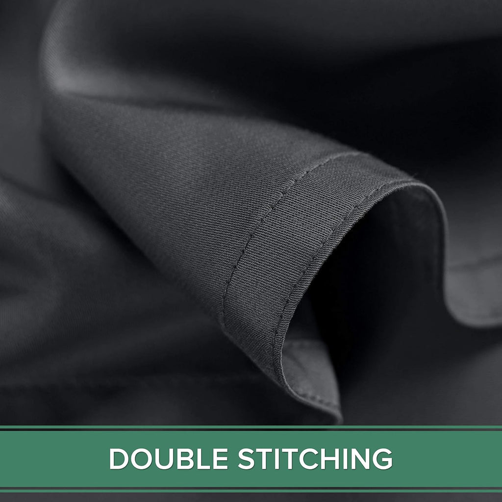 Pure Bamboo Short Queen Sheets - 100% Organic Viscose, Soft & Cooling Bed Set (60"x75") | Charcoal Color, 2-Year Quality Promise