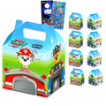 Paw Patrol Treat Boxes Set for Celebrations - Bundle of 8 Favor Boxes for Birthdays, Prizes, Plus Stickers, More | Paw Patrol Party Favors for Boys, Girls