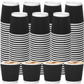 RXLWYUNLAE 500 Pack Paper Espresso Coffee Cups, 4 oz Disposable Coffee Cups,Corrugated Insulated Ripple Wall, Paper Ripple Cup for Coffee, Hot Chocolate and Hot Tea Drinks -Black