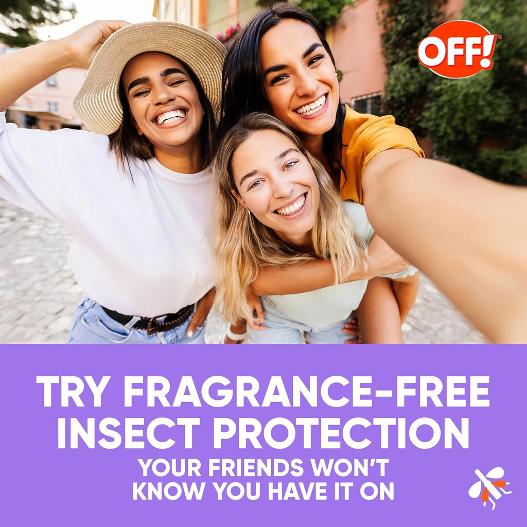 Off! Clean Feel Insect Repellent Spray - Fragrance-Free Picaridin Formula for Lasting Protection | 6 oz