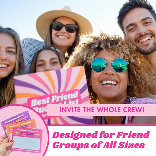 Best Friend Bucket List | 35 Scratch-Off Cards - Fun Adventure Ideas for BFFs - Perfect Friendship Gift