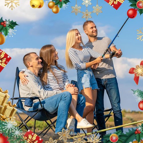 Fishing Advent Calendar - 24 Days of Christmas Surprises with Fishing Tool Kit & Tackle Lures for Men & Teens