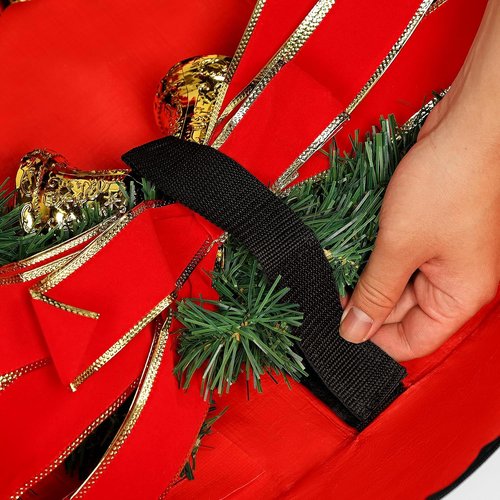 HOMEST Wreath Storage Organizer - Durable Zipper Bag with Reinforced Handles | 30" Dust & Pest Protection