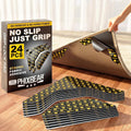 PHIXBEAR Rug Tape | 24 Pcs Strong Hold Anti-Slip Pads | Washable & Reusable Silicone Bottom