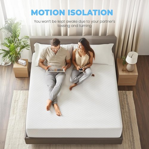 Neo Sleep 10 Inch King Cooling Gel Memory Foam Mattress - Medium Firm Pressure Relief | CertiPUR-US Certified