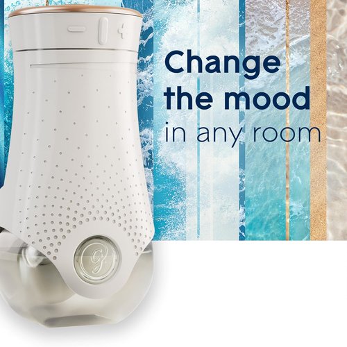 Glade PlugIns Refills Air Freshener - Aqua Waves Scented Essential Oils | 3.35 Fl Oz, 5 Count