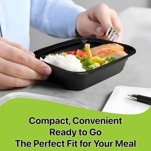 Pokanic Meal Prep Containers [10 Set] x [16 oz] with Lids, 1 compartment, Stackable, Reusable, Leakproof, Food Safe, Microwave, Freezer & Dishwasher Safe for Food Prep Storage Bento (10 Set, 16 oz)