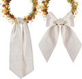 Regine Switzerland Burlap Wreath Sash - 2 Pcs Blank Accessories for Holiday & Wedding Decor