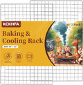 2PCS Stainless Steel Cooling Racks by [Brand Name] - 10" x 15" Oven & Dishwasher Safe for Baking, Grilling, Roasting