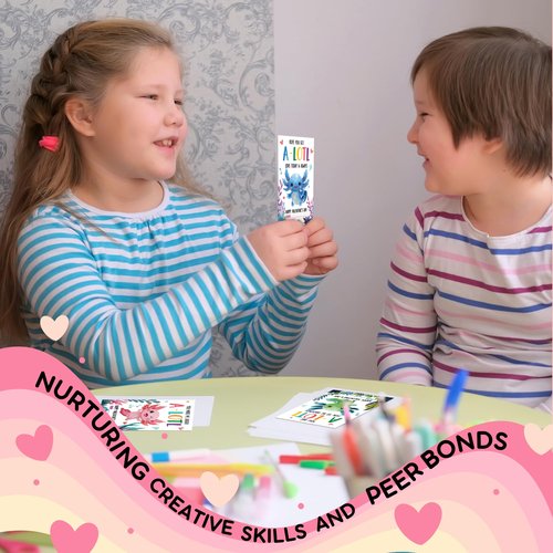 HUNIGIFT Axolotl Valentines Day Exchange Card, 36 Packs for Kids, School, Party Favors - Axolotl Valentine Cards, Animal Valentines Day Cards - 3.2''x 4.7'' Cute 6 Designs with Envelopes, Stickers
