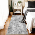 Skiennix Washable Hallway Runner Rug - Ultra Soft, Stain Resistant, Non-Slip | 2x5, Grey