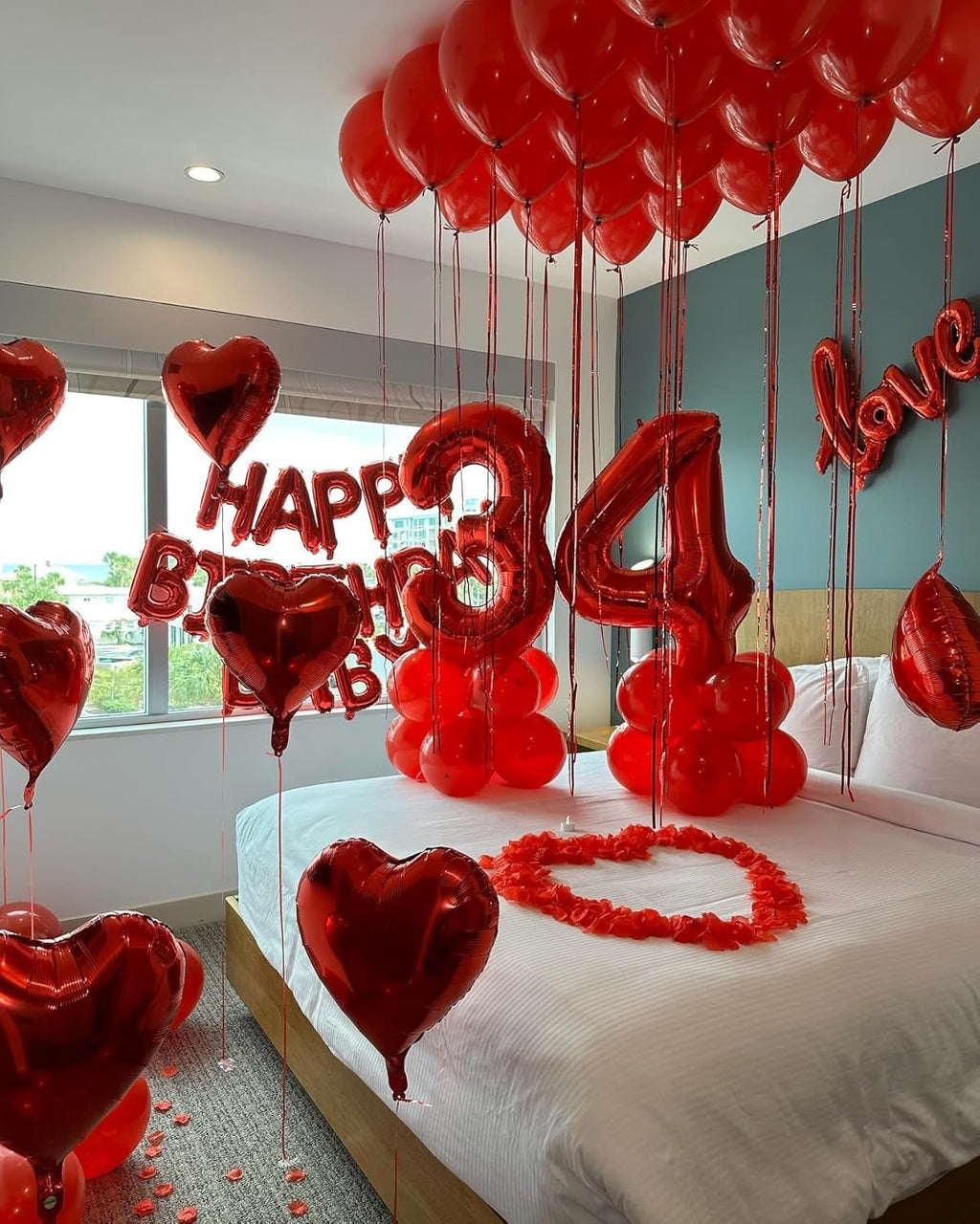 Regine Switzerland 40-Inch Red Number 1 Balloon - Perfect for First Birthday Party Decorations