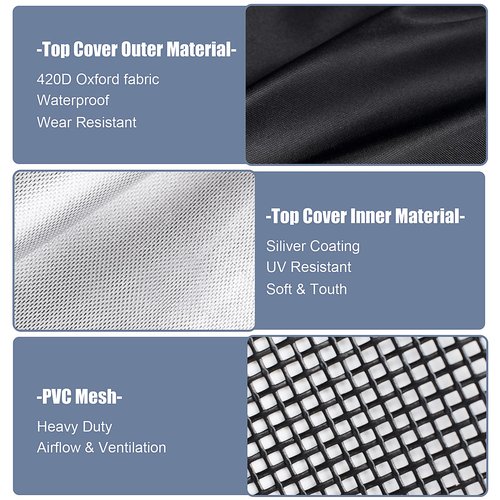 Air Conditioner Covers for Outside, Breathable Full Mesh With Waterproof Top Air Conditioner Cover for All Seasons, AC Unit Cover Protect from Cotttonwood Fluff, Leaves, Debris, 36x36x39 Inch-Black