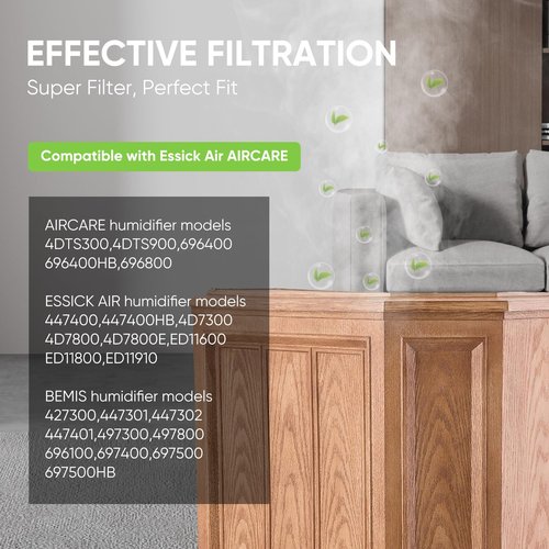 1041 Replacement Humidifier Filter Wick for Aircare, Replacement Filter Fit for AIRCARE Essick Air 427 300, 447 400HB, 4D7 Series, 4DTS Series, 696 Series, 697 Series, ED11 Series Humidifiers