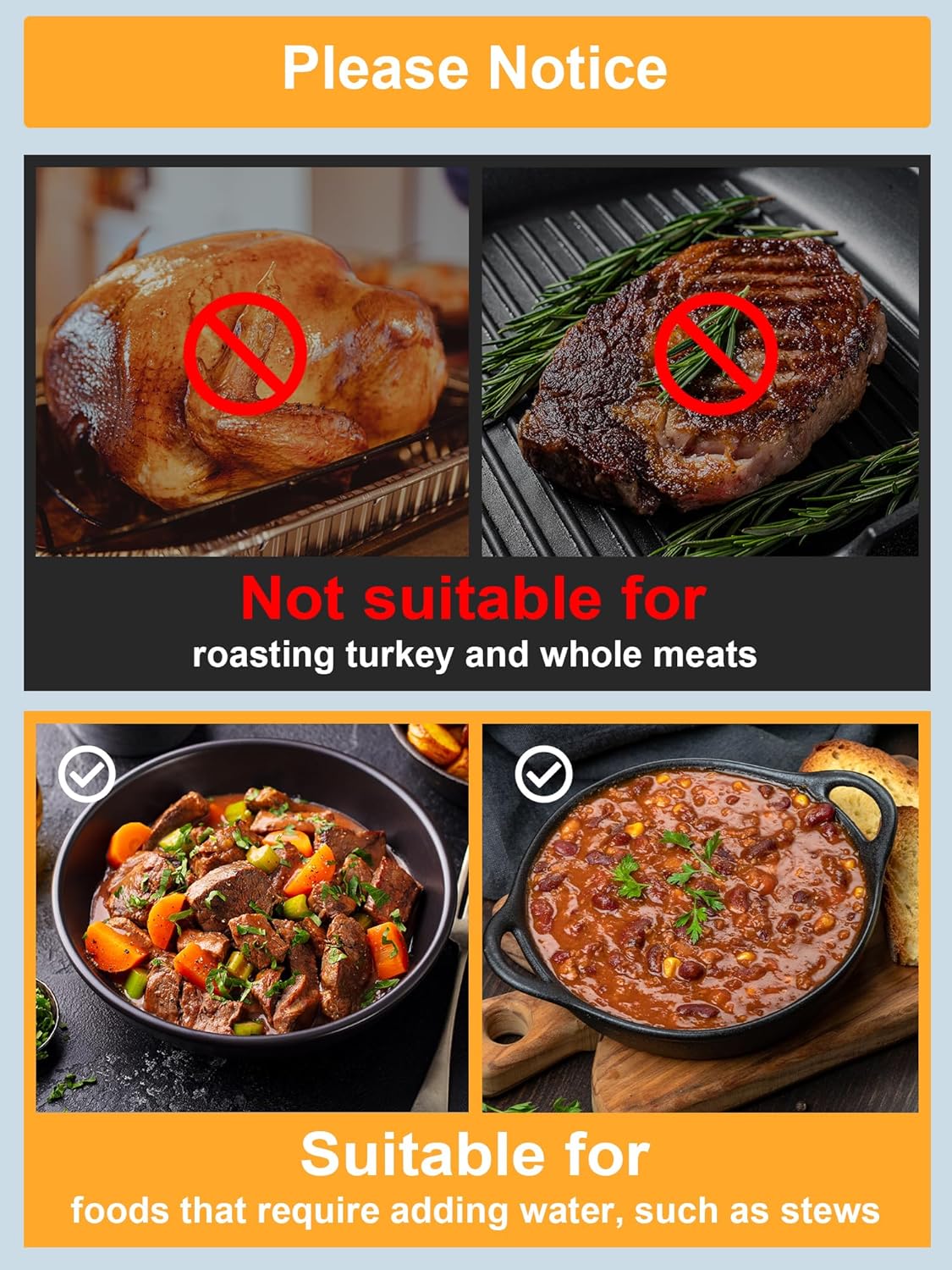 SMARTAKE Disposable Roaster Liners - 2 Count for 16, 18, 22 Quart Roasters | Easy Cleanup, 18 x 34 Inch