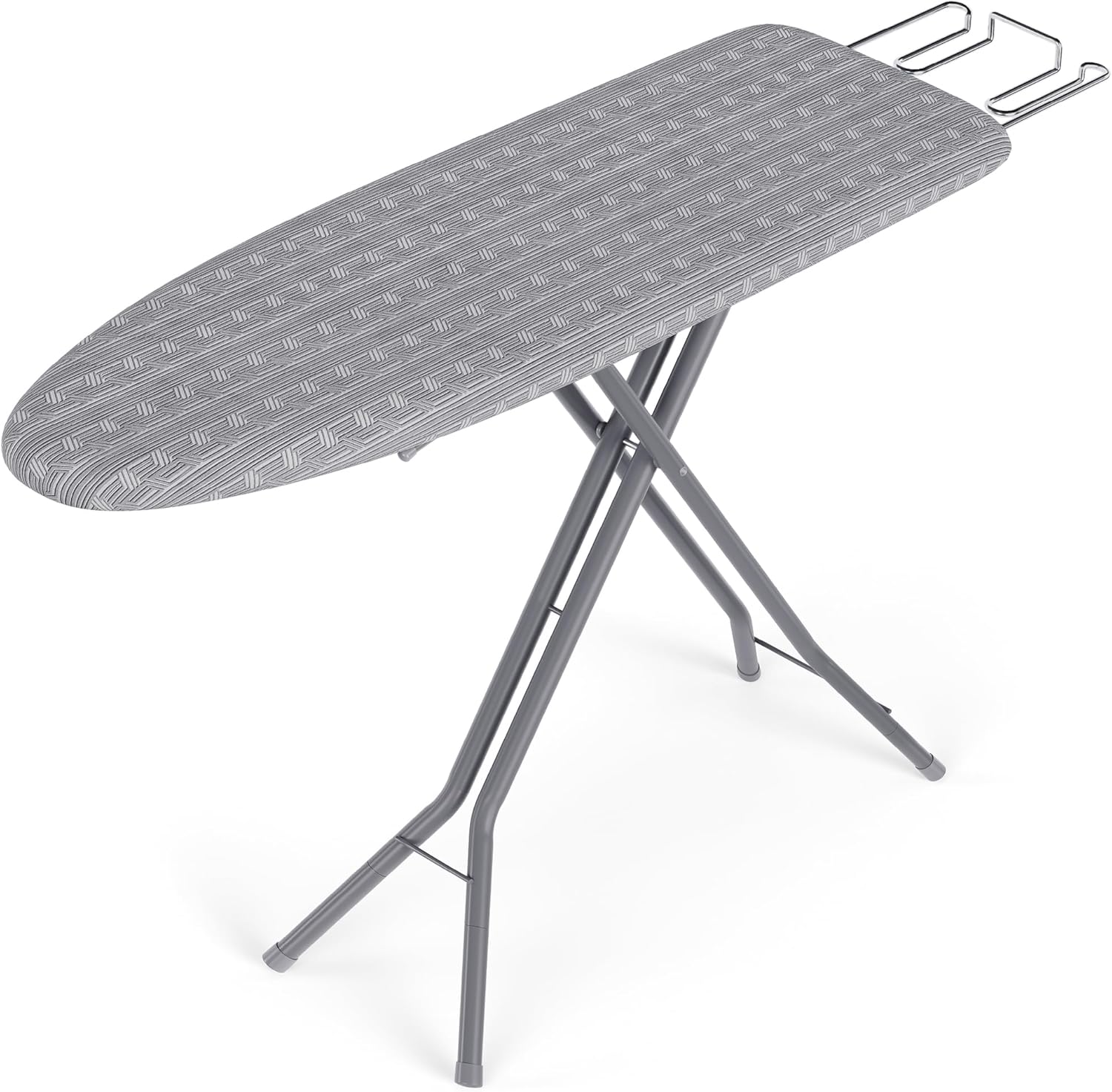 SONGMICS Ironing Board - Foldable & Height Adjustable Up to 35 Inches | 4-Layer Cover & Iron Rest, Dove Gray