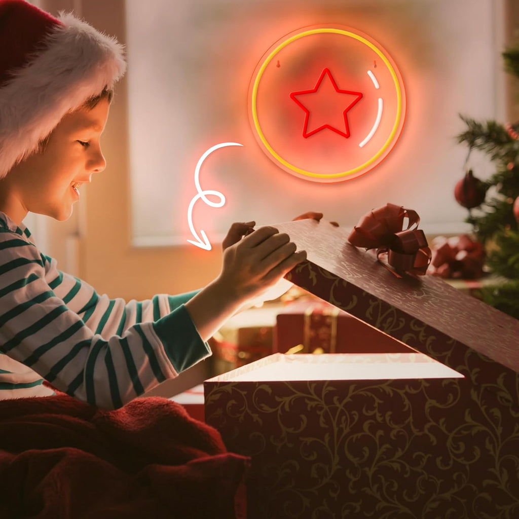 Skiennix Anime Neon Sign - Dimmable One Star Ball Wall Decor for Bedroom & Game Room | Perfect Gift