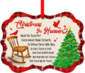 FaCraft Christmas In Heaven Ornaments - Memorial Cardinal Gifts for Loved Ones | Sympathy Tree Decorations