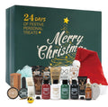 BODY & EARTH 2025 Advent Calendar for Men - 24 Days of Beard Care Gifts with Sandalwood & Cedar Oil