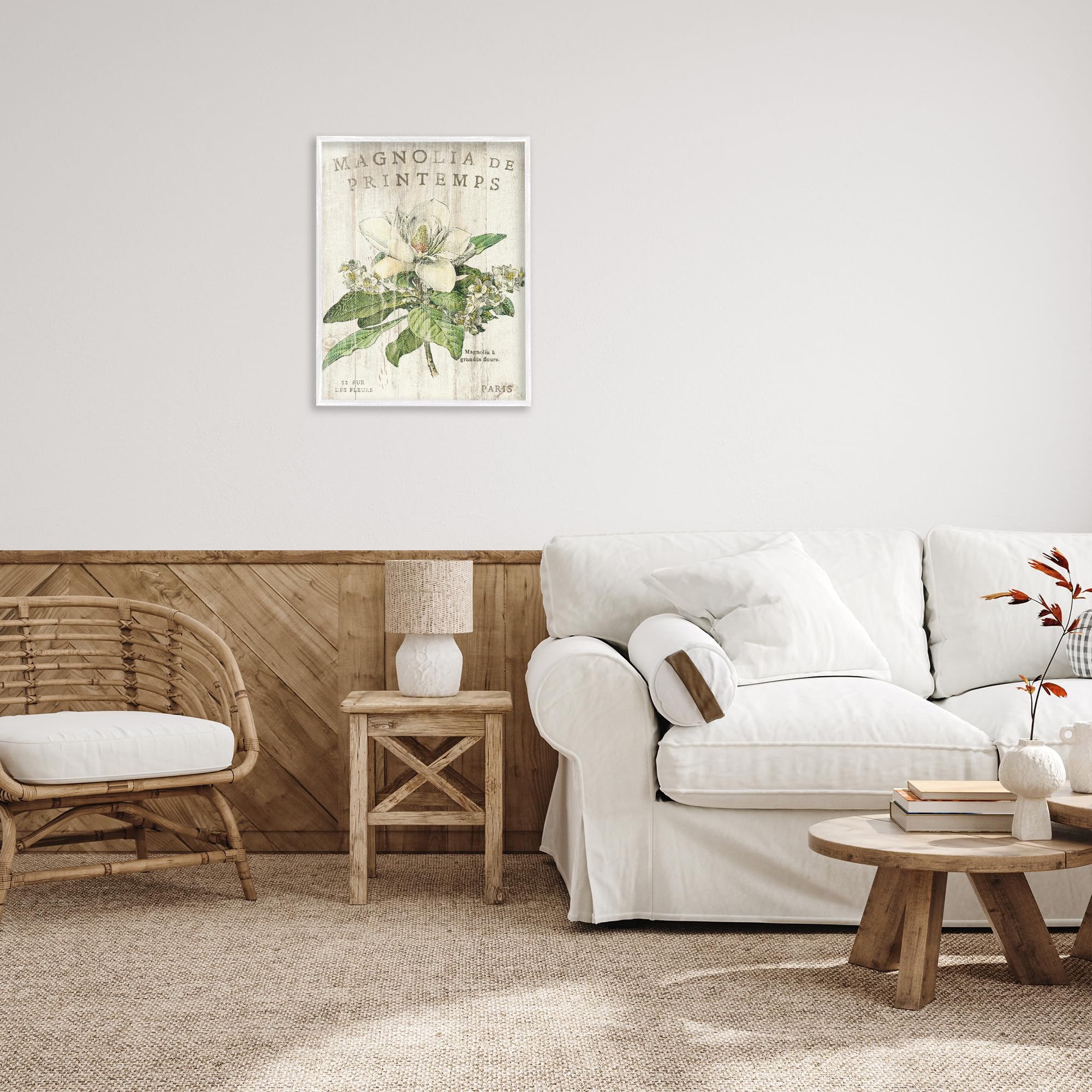 'French Magnolias In Spring'| Framed Giclee Art