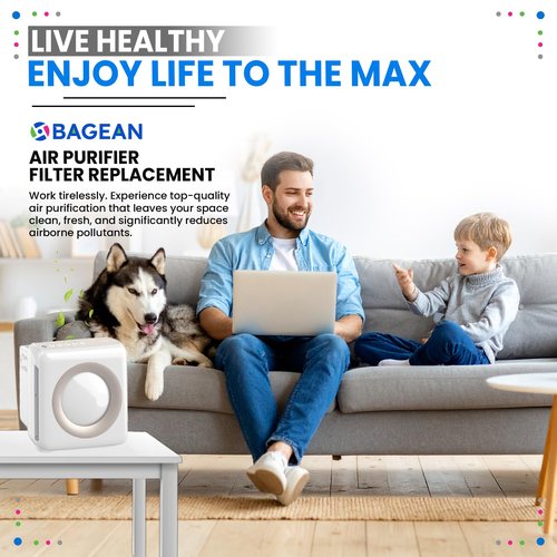 Bagean AP-1512HH Filter Compatible with Coway Airmega AP-1512HH & 200M Air Purifier - Fit Coway Filter Replacement - H13 True HEPA Filters Removes 99.97% particles Freshens the Air (2 HEPA + 4 Carbon)