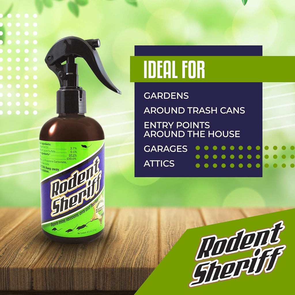 Peppermint Oil Repellent - Fast-Acting Pest Control Spray | Effectively Repels Mice, Raccoons, Ants