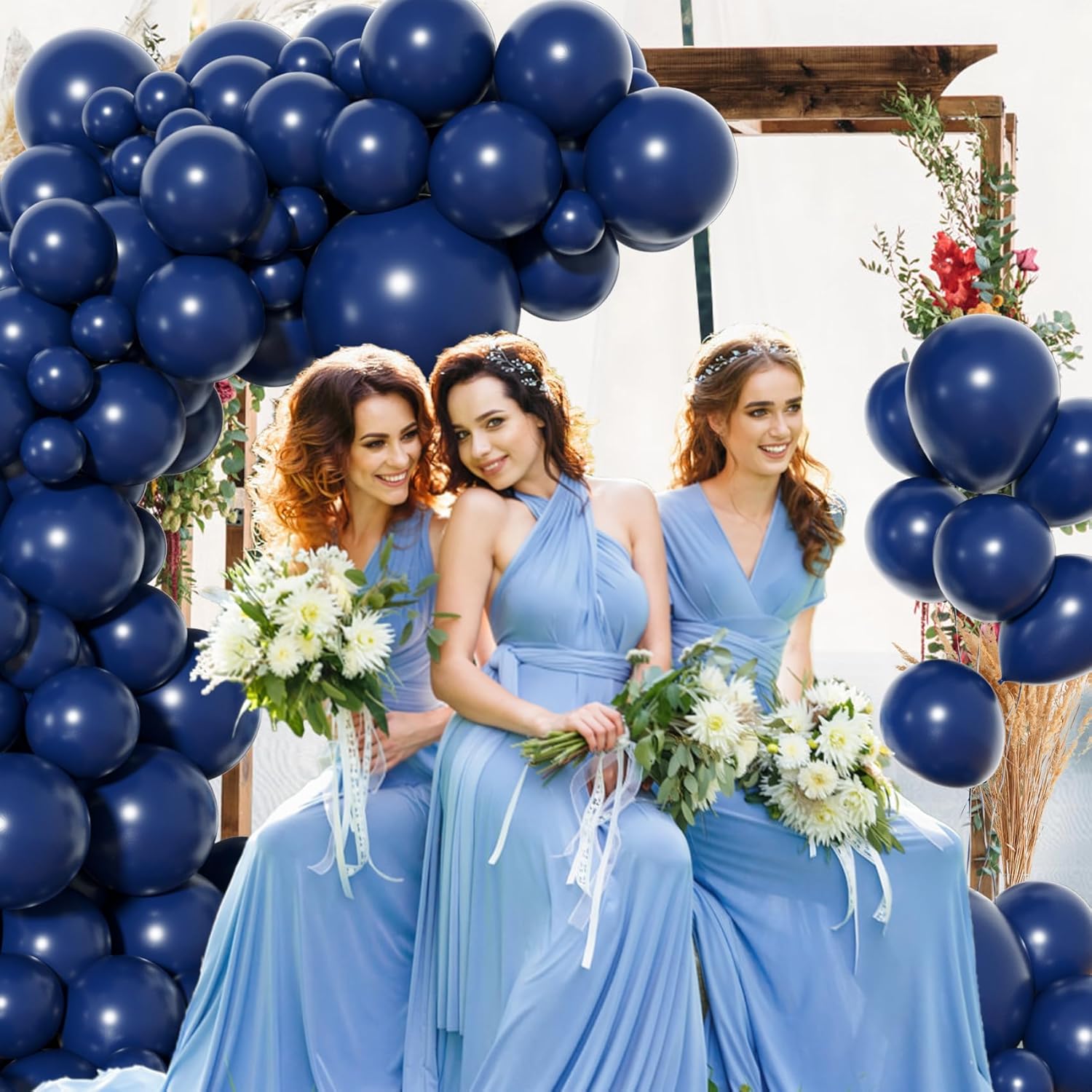 Amandir Navy Blue Balloon Arch Garland Kit - 153 Pcs in Various Sizes for Graduation, Weddings & Parties