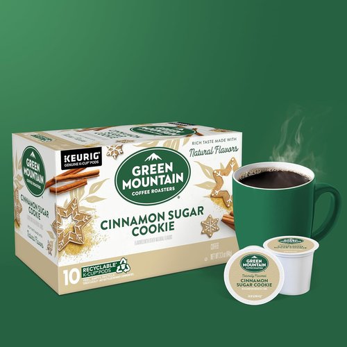 Green Mountain Coffee Roasters Cinnamon Sugar Cookie Coffee - 10 Count Flavorful Pods