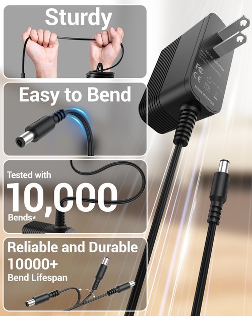 36V Charger Fits for Smoture VAC01 VAC02 VAC03, for Lirios Q5 Pro, for CHEBIO CVC-V18, for HOMPANY SmartVac11, for Laresar Ultra 7, for AFNOP AceVac 11, for Anyson Stars 5 Cordless Vacuum Cleaner Cord